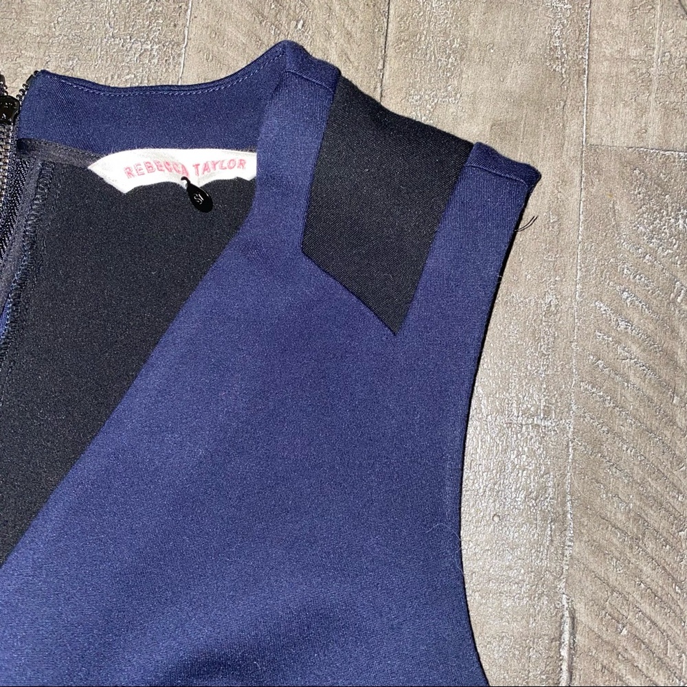 Rebecca Taylor Navy and Black Dress - Picture 2 of 5